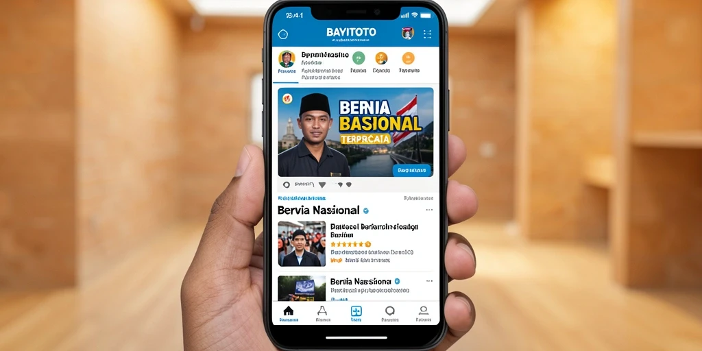 Tampilan antarmuka aplikasi BAYITOTO yang menarik dan informatif.