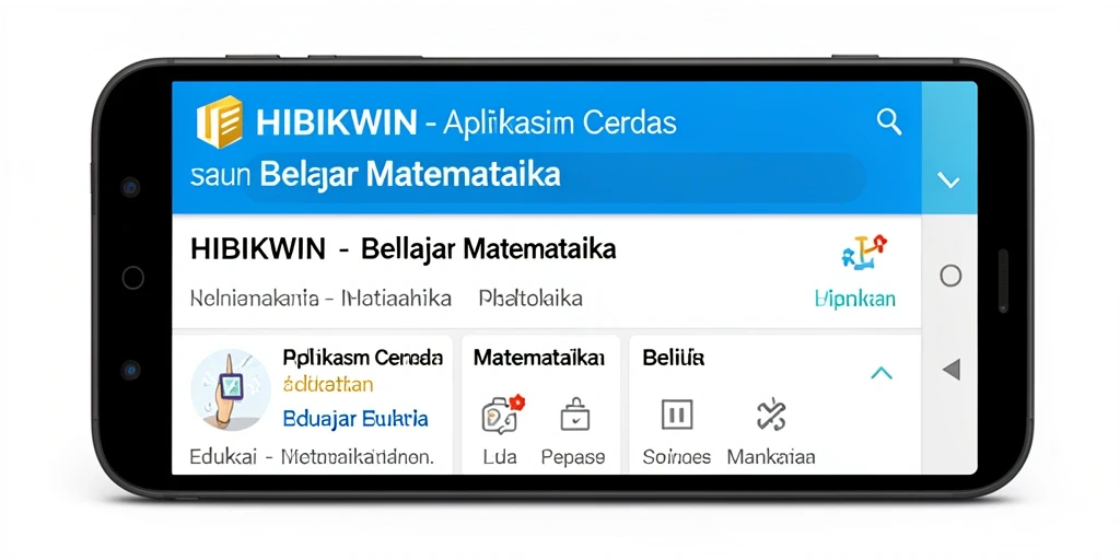 Tampilan antarmuka HIBIKWIN yang menarik untuk Belajar Matematika.