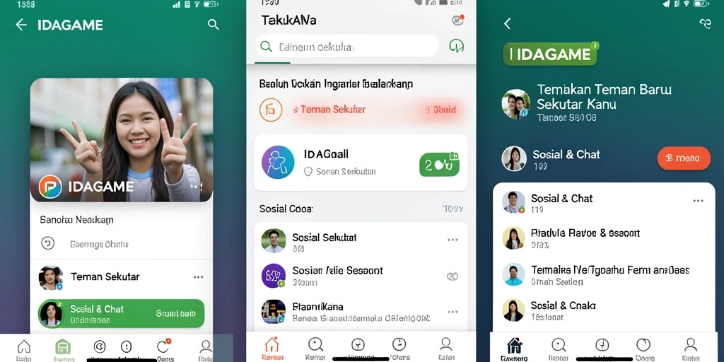 Antarmuka IDAGAME yang mudah digunakan dan menarik.