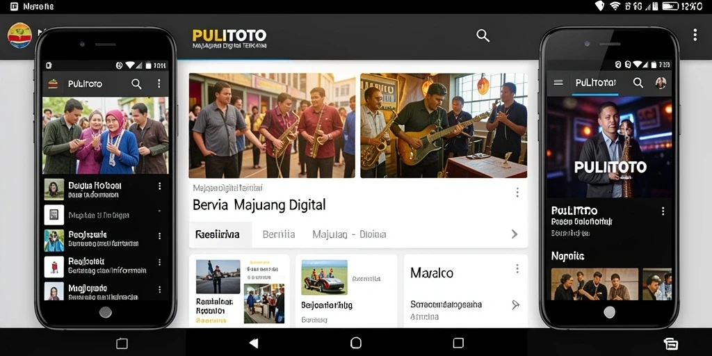 Tampilan antarmuka PULITOTO yang menarik dan informatif.