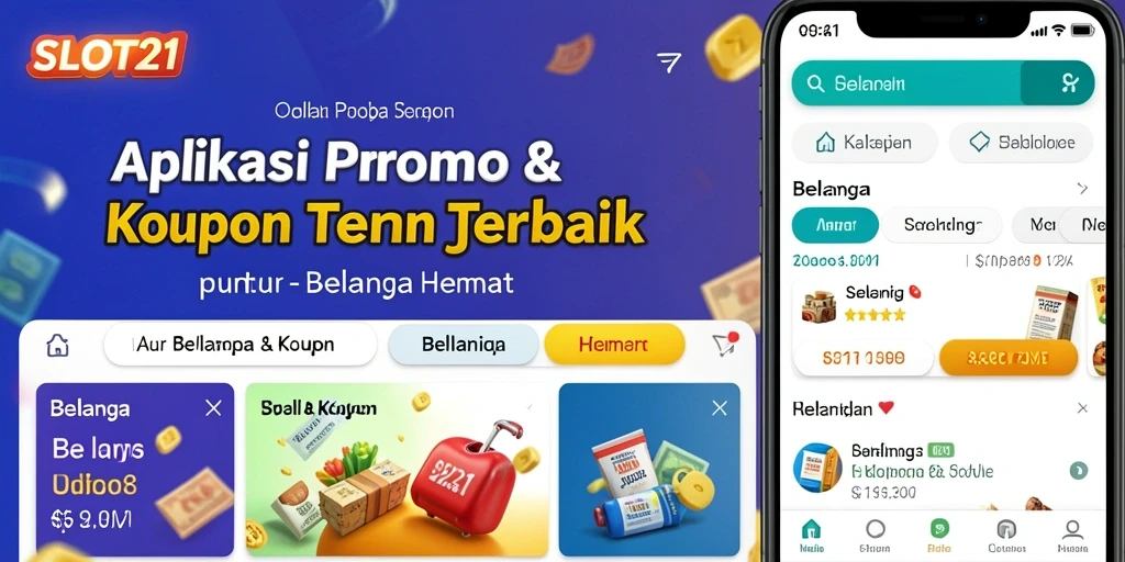 Antarmuka SLOT21 yang menarik dengan fitur Promo & Kupon.