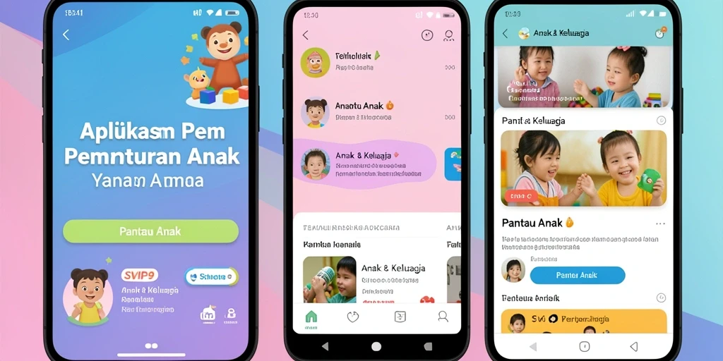 Tampilan antarmuka SVIP9 yang intuitif untuk pemantauan anak.