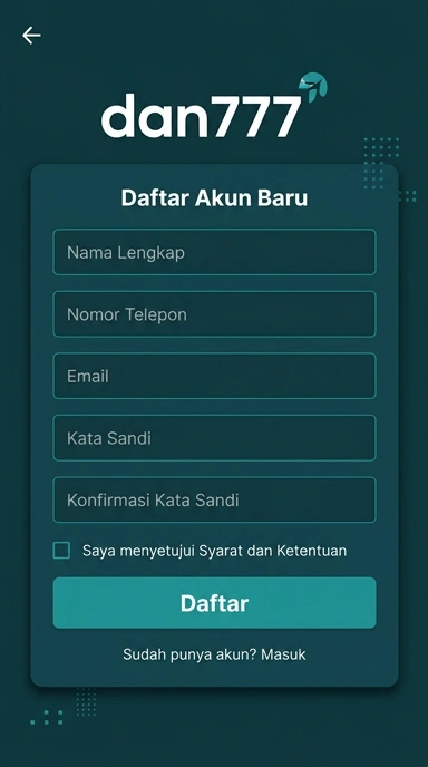 Cara Mudah Registrasi Akun dan777 untuk Pengguna Android